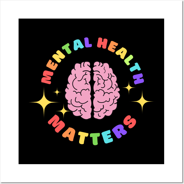 mental health matters Wall Art by FunartsbyM